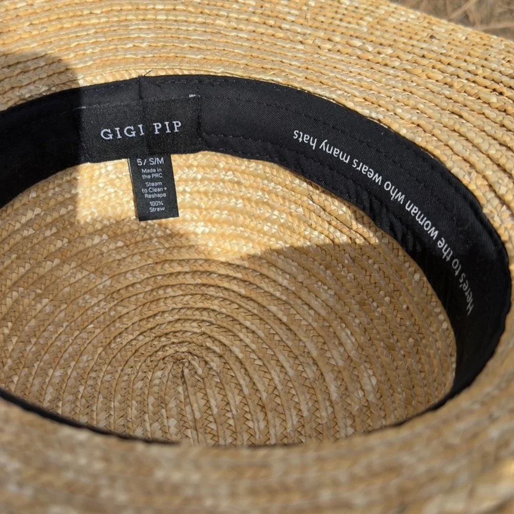 Gigi Pip Straw Hat, size 5 S/M, excellent condition - Picture 3 of 3